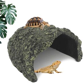 Large Reptile Hide, Oversize Snake Hides,Aquarium Cave, Rock Reptile Cave for Lizard, Gecko, Iguanas,Snakes, Tortoise, Frogs,Terrarium & Aquarium Decor