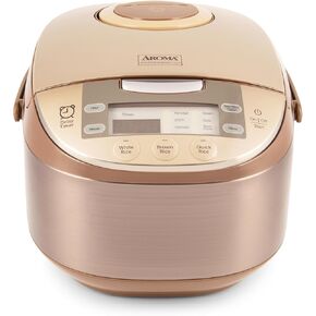Aroma Housewares ARC-6106 Aroma Professional 6 Cups Uncooked Rice, Slow Cooker, Food Steamer, MultiCooker, Champagne