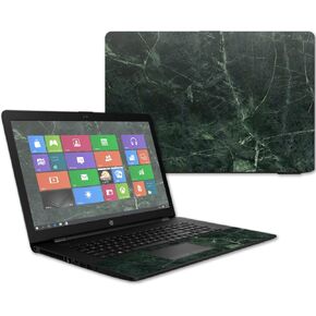 MightySkins Skin Compatible with HP 17t Laptop 17.3" (2017) - Green Marble | Protective, Durable, and Unique Vinyl Decal wrap Cover | Easy to Apply, Remove, and Change Styles | Made in The USA