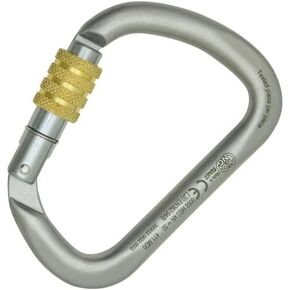 Kong Italy - X-Large Carbon Steel Screw Lock Carabiner - Lunar White