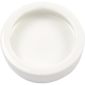 OMEM Worm Dish Mini Reptile Food Bowl Ceramics Made Mealworms Bowls Anti-Escape for Lizard Gecko Leopard Bearded Dragon (L)
