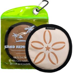 Sand Remover for Beach,Portable Sand Remover,Rich in Natural Micro Corn Endosperm Essence Powder,Without of Talc and Fragrance,Soft and Skin-Friendly Suitable for The Whole Family