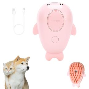 Steam Cat Brush Dog Brush for Shedding Rechargeable Cat Brush Unique Pet Brush (pink)