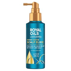Head and Shoulders Scalp Elixir Treatment, Instant Soothe, Anti Dandruff, Royal Oils Collection with Cooling Menthol and Peppermint oil, 4.2 fl oz（packaging may vary）