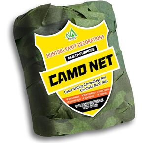Camouflage Netting Camo Netting, Bulk Roll Camo Net Mesh for Hunting Blinds, Military Surplus, Party Decorations, Outdoor Use