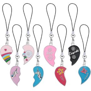 BEEFLYING Cute Charms for Mobile Phone, Kawaii Charms Straps Aesthetic Y2K Cell Phone Pendants Accessories for Phone Bag Keychain Airpods Camera Wallet Decor