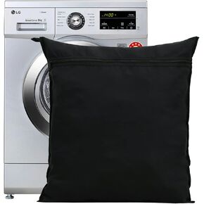 Pet Laundry Bag for Dog Cat Horse with Zipper and Hanging Loop (Black)