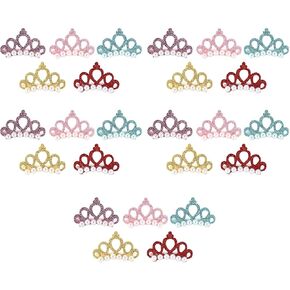 25Pcs Pet Crown, Grooming Accessories For Cat Dog Tiara Puppy Hair Clip Hairpin Medium Small Dog