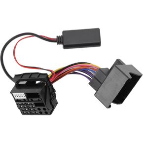 Stereo Radio Harness for Audi Bluetooth AUX Adapter Music Cable Convenient 11.5cm 1 PCS Black
