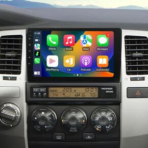 Car Radio for Toyota 4Runner 2003-2009 Radio Stereo Replacement with Wireless Carplay & Android Auto 9 Inch Screen GPS Navigation WiFi BT FM/AM Backup Camera (NOT Support JBL)