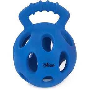 CHIWAVA 5.2" Roller Dog Toy Puzzle Ball Tug Interactive Toys for Large Dogs Color Blue