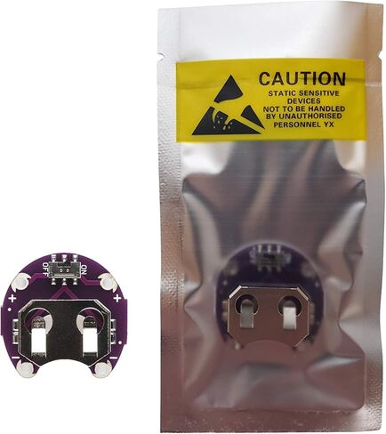 حامل بطارية Lilypad Arduino Coin Cell CR2032 مع مفتاح - حفظ البطاريات، إيقاف تشغيل مصابيح LED، حزمة من 2 in Kuwait