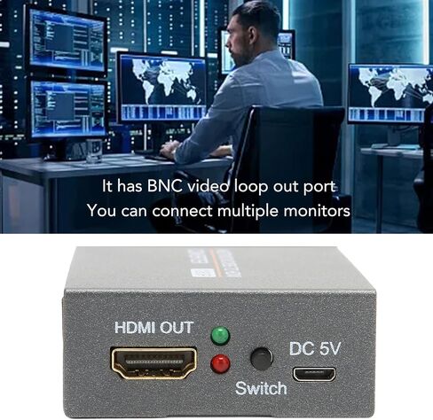 AHD TVI CVI CVBS إلى HD محول واجهة الوسائط المتعددة كامل HD 720P 1080P 3MP 4MP 5MP 8MP BNC إلى HD محول الفيديو in Kuwait