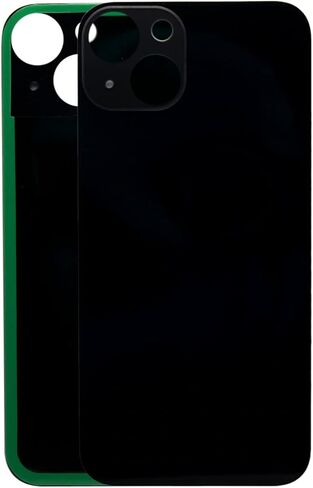غطاء خلفي زجاجي بديل من MMOBIEL متوافق مع iPhone 13-6.1 بوصة - 2021 - بما في ذلك أداة الفتح واللاصق - منتصف الليل/أسود in Saudi Arabia