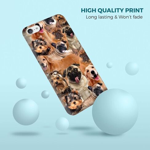 Glisten iPod Touch 7th / 6th / 5th Generation Case - Dog Collage Pug Design Printed Slim Fit & Cute Plastic Hardshell Designer Back Case for iPod Touch (7th, 6th & 5th) Gen. in Kuwait