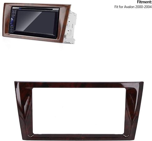 Double 2 Din Radio Stereo Fascia Panel Frame Car Radio Fascia Panel GPS Navigation Refitted Dash Panel Kit Frame Compatible with Avalon 2000‑2004 in Kuwait
