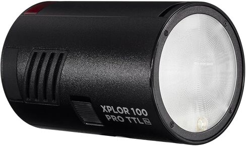 Flashpoint XPLOR 100 Pro TTL R2 Monolight، أحمر، 100 وات 2.4 جيجا TTL ضوء محمول لإضاءة التصوير الفوتوغرافي، ضوء ستروب 1/8000 ثانية HSS، وقت إعادة التدوير 0.01-1.5 ثانية، ضوء تصوير يعمل ببطارية ليثيوم أيون in Kuwait