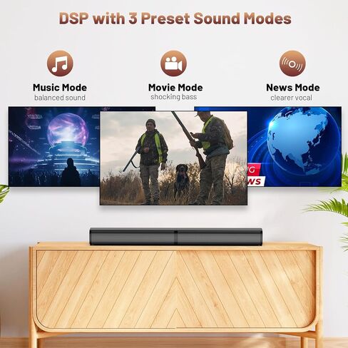 Wohome 2.1 Sound Bar for Smart TV with 5 Inches Subwoofer, 2 in 1 Detachable Soundbar with LED Colorful Backlight, Bluetooth 5.3, Optical, AUX, USB Input, Bass Adjustable, Remote/Button Control in Saudi Arabia