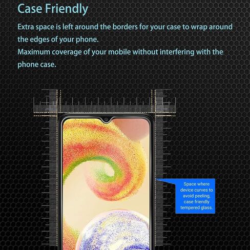 CHRINCY [4 عبوات] واقي شاشة للخصوصية مكون من عبوتين متوافق مع هاتف Galaxy A04 مع عبوتين من واقي عدسة الكاميرا، صلابة 9H، طبقة حماية من الزجاج المقوى المضاد للتجسس in Kuwait