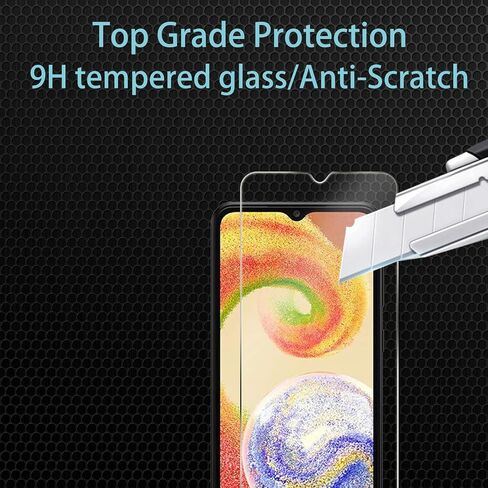 CHRINCY [4 عبوات] واقي شاشة للخصوصية مكون من عبوتين متوافق مع هاتف Galaxy A04 مع عبوتين من واقي عدسة الكاميرا، صلابة 9H، طبقة حماية من الزجاج المقوى المضاد للتجسس in Kuwait