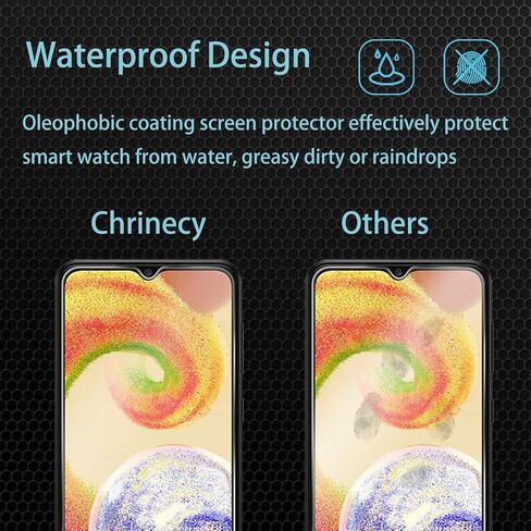 CHRINCY [4 عبوات] واقي شاشة للخصوصية مكون من عبوتين متوافق مع هاتف Galaxy A04 مع عبوتين من واقي عدسة الكاميرا، صلابة 9H، طبقة حماية من الزجاج المقوى المضاد للتجسس in Kuwait