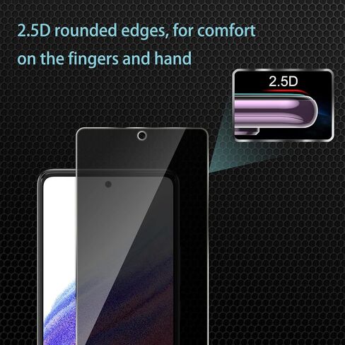 CHRINCY [4 عبوات] واقي شاشة للخصوصية مكون من عبوتين متوافق مع هاتف Galaxy A04 مع عبوتين من واقي عدسة الكاميرا، صلابة 9H، طبقة حماية من الزجاج المقوى المضاد للتجسس in Kuwait