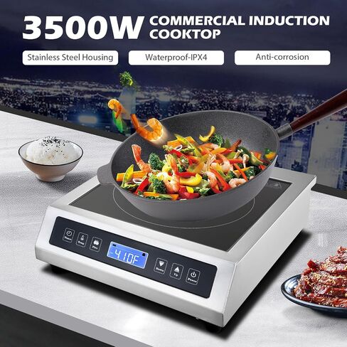 Portable Induction Cooktop, Commercial Range Countertop Burner, 1800W/120V Induction Burner with Sensor Touch and LCD Screen,Hot Plate Electric Stove for Cooking in Saudi Arabia