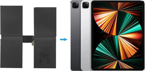A2387 Battery for iPad Pro 12.9" 2021 (5th Gen) / 2022 (6th Gen) A2378 A2379 A2461 A2462 in Kuwait
