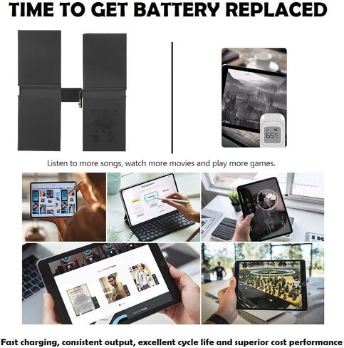 A2387 Battery for iPad Pro 12.9" 2021 (5th Gen) / 2022 (6th Gen) A2378 A2379 A2461 A2462 in Kuwait