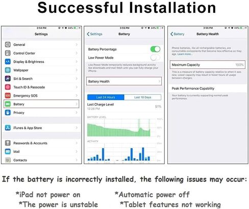 A2387 Battery for iPad Pro 12.9" 2021 (5th Gen) / 2022 (6th Gen) A2378 A2379 A2461 A2462 in Kuwait