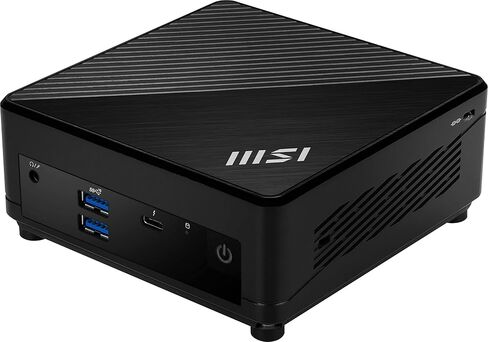 MSI Cubi 5 12M, 0.7L Mini PC, Intel Core i7-1255U, 16GB(8GB*2) Memory, 512GB SSD, WiFi 6, BT 5.2, Duel LAN, Thunderbolt Type C, Black, Windows 11 PRO/3Y Advanced Replacement (12M-027US): Cubi 5 (BLK) in Saudi Arabia