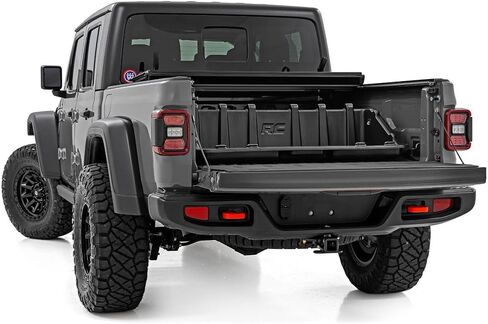 Rough Country Truck Bed Cargo Storage Box 48" – Fits All Popular Compact Trucks, Truck Bed Organizer with Slide Out Design for Easy Tailgate Access in Saudi Arabia