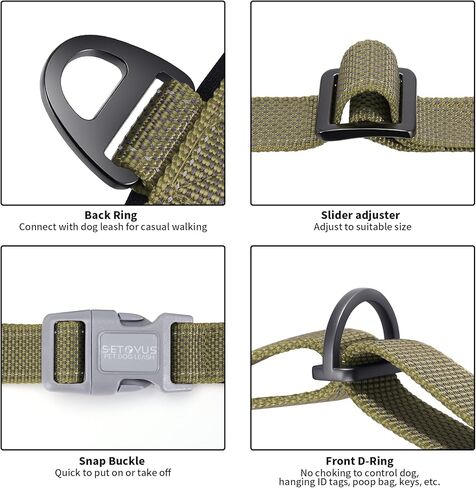 حزام مضاد للسحب للكلاب، حزام عاكس للجراء بمقبض ناعم مبطن، حزام للحيوانات الأليفة مقاوم للهروب/سريع التركيب وقابل للتعديل للكلاب الصغيرة والمتوسطة والكبيرة، سهل للتدريب على المشي (أحمر، صغير) in Kuwait