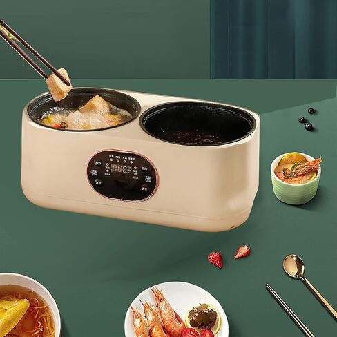 طباخ الأرز الكهربائي ببطانة مزدوجة، طباخ أرز منزلي منخفض السكر لوعاء التسخين، القلي السريع، الأرز الأبيض، العصيدة، طباخ أرز متكامل متعدد الوظائف، طباخ أرز منخفض الكربوهيدرات، bbh999 in Kuwait