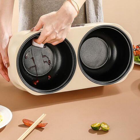 طباخ الأرز الكهربائي ببطانة مزدوجة، طباخ أرز منزلي منخفض السكر لوعاء التسخين، القلي السريع، الأرز الأبيض، العصيدة، طباخ أرز متكامل متعدد الوظائف، طباخ أرز منخفض الكربوهيدرات، bbh999 in Kuwait