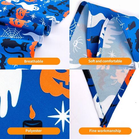 10PCS/Pack Holiday Dog Bandanas for Large XL XXL Breed Dog Easter 4th of July Birthday Halloween Christmas Thanksgiving New YearTriangle Scarf Festival Costume in Saudi Arabia