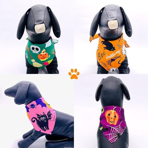 10PCS/Pack Holiday Dog Bandanas for Large XL XXL Breed Dog Easter 4th of July Birthday Halloween Christmas Thanksgiving New YearTriangle Scarf Festival Costume in Saudi Arabia