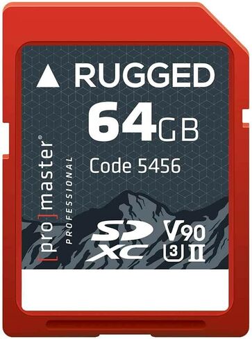 Promaster SDXC 256GB Rugged CINE UHS-II Memory Card V90 in Saudi Arabia