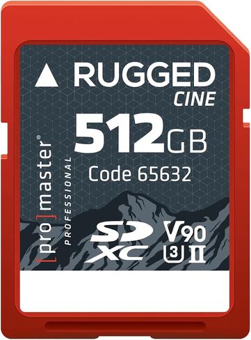 Promaster SDXC 256GB Rugged CINE UHS-II Memory Card V90 in Saudi Arabia