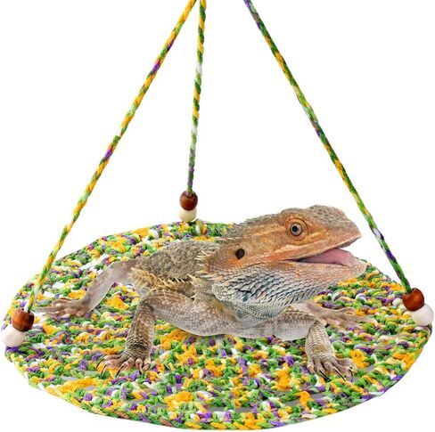 أرجوحة التنين الملتحية، ملحقات خزان التنين الملتحي، أرجوحة الزواحف أرجوحة معلقة سرير لتسلق سحلية الفهد أبو بريص in Kuwait