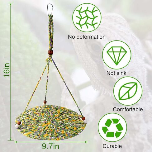 أرجوحة التنين الملتحية، ملحقات خزان التنين الملتحي، أرجوحة الزواحف أرجوحة معلقة سرير لتسلق سحلية الفهد أبو بريص in Kuwait