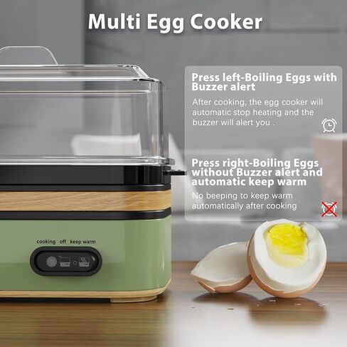 Evoloop Rapid Egg Cooker Electric 6 Eggs Capacity, Soft, Medium, Hard Boiled, Poacher, Omelet Maker Egg Poacher With Auto Shut-Off, BPA Free in Saudi Arabia