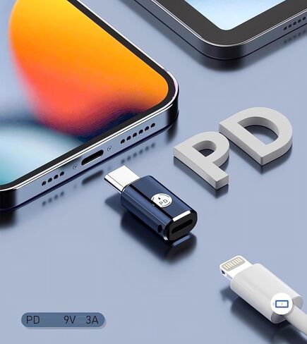 iPhone 15 Charging Adapter,Apple MFi Certified 35W USB C Male to Lightning Female Connector Type-C to 8 Pin PD Fast Charge Data Sync Converter for iPhone 15 Pro Max iPad Galaxy Pixel in Kuwait