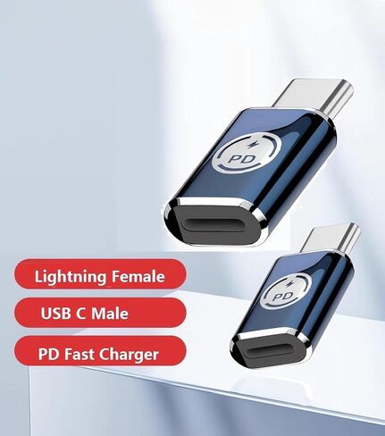 iPhone 15 Charging Adapter,Apple MFi Certified 35W USB C Male to Lightning Female Connector Type-C to 8 Pin PD Fast Charge Data Sync Converter for iPhone 15 Pro Max iPad Galaxy Pixel in Kuwait