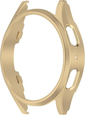 Compatible with Samsung Galaxy Watch 7 40mm Case, PC Bumper Resistant Protective Case Shell Cover for Samsung Galaxy Watch 7 40mm Accessories (Not for 44mm) (Gold) in Saudi Arabia