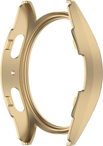 Compatible with Samsung Galaxy Watch 7 40mm Case, PC Bumper Resistant Protective Case Shell Cover for Samsung Galaxy Watch 7 40mm Accessories (Not for 44mm) (Gold) in Saudi Arabia