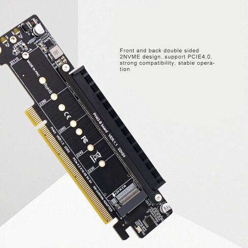 بطاقة توسيع PCIE X16، بطاقة توسيع وحدة التحكم M.2 NVMe، بطاقة توسيع منفصلة PCIE X16 إلى X8 X4 X4، تدعم PCIE4.0 متوافقة مع الإصدار 3.0 in Saudi Arabia