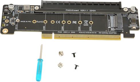 بطاقة توسيع PCIE X16، بطاقة توسيع وحدة التحكم M.2 NVMe، بطاقة توسيع منفصلة PCIE X16 إلى X8 X4 X4، تدعم PCIE4.0 متوافقة مع الإصدار 3.0 in Saudi Arabia