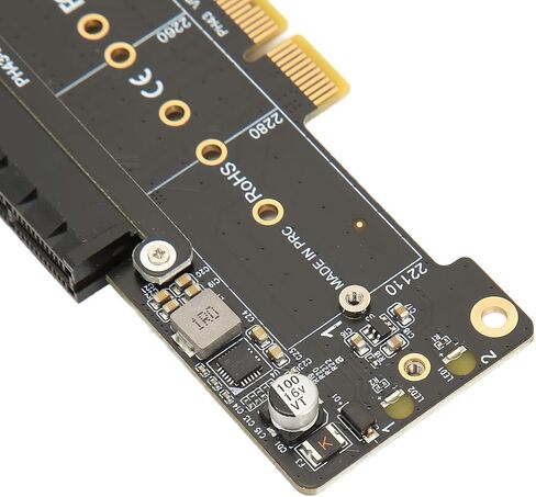 بطاقة توسيع PCIE X16، بطاقة توسيع وحدة التحكم M.2 NVMe، بطاقة توسيع منفصلة PCIE X16 إلى X8 X4 X4، تدعم PCIE4.0 متوافقة مع الإصدار 3.0 in Saudi Arabia