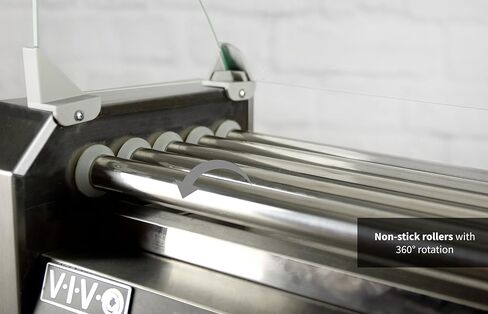 VIVO Electric 12 Hot Dog and 5 Roller Grill Cooker Warmer, Cooker Machine, HOTDG-V005 in Saudi Arabia